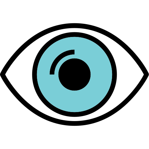 Eye, look, no hide, see, show, watch icon
